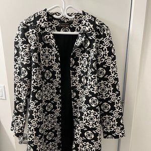 Adrienne Vittadini black-and-white overcoat